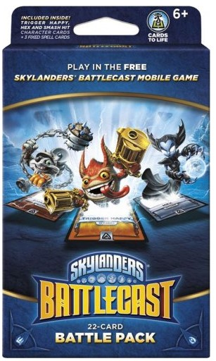 Skylanders Battlecast Battlepack B (Trigger Happy, Hex, Smash Hit) - 22 cards