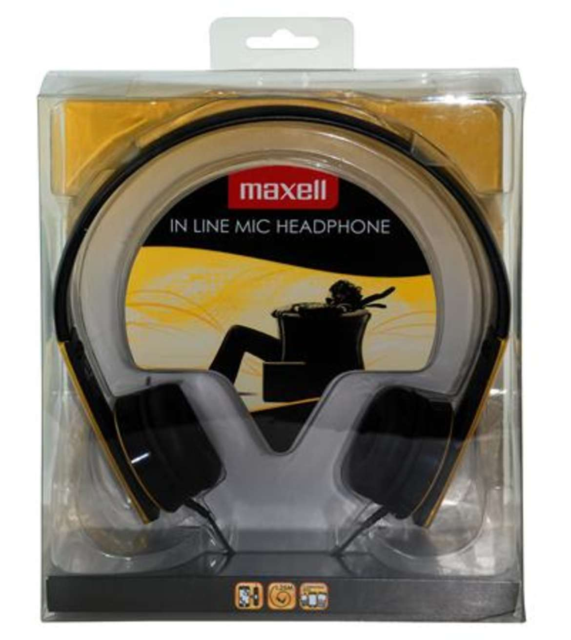 MAXELL SLUSALICE HP-MIC, YELLOW 