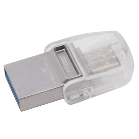 KINGSTON 32GB DataTraveler MicroDuo 3C USB 3.1 flash DTDUO3C/32GB srebrni