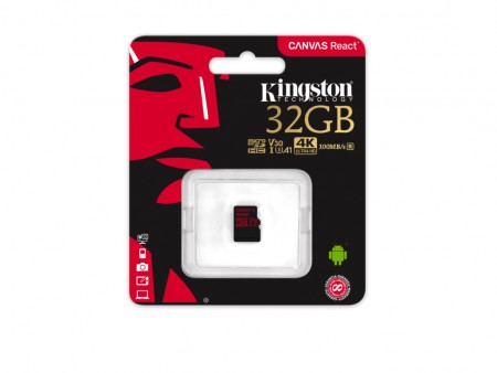 Kingston (SDCR32GBSP) microSD 32GB UHS-I (V30) \