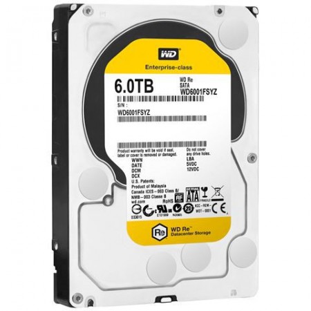 WD RE SATA 6002FRYZ, Kapacitet  6000 GB, SATA3, 128 MB, 3,5, 7.200 rpm