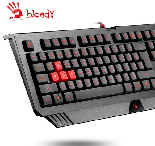 A4 TECH A4-B120 Bloody gaming keyboard, Letter LED, USB, US