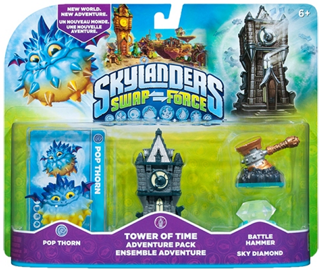 Skylanders SWAP Force Adventure Pack 1 (Pop Thorn + Tower + Diamonds + Hammer)